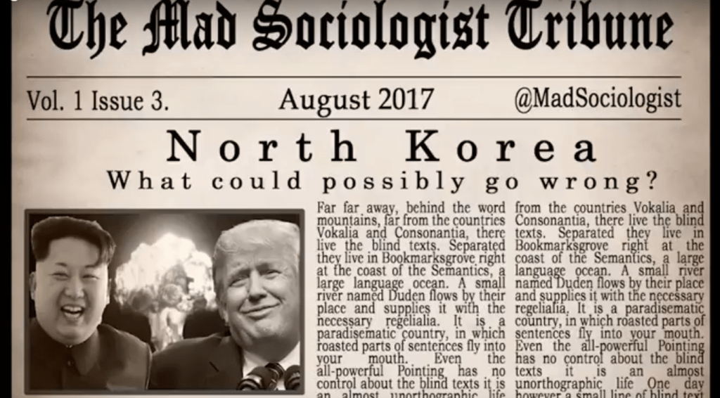 The North Korean Pissing&nbsp;Match