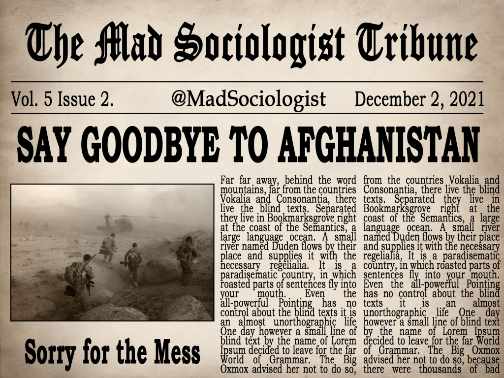 Say Goodbye to&nbsp;Afghanistan