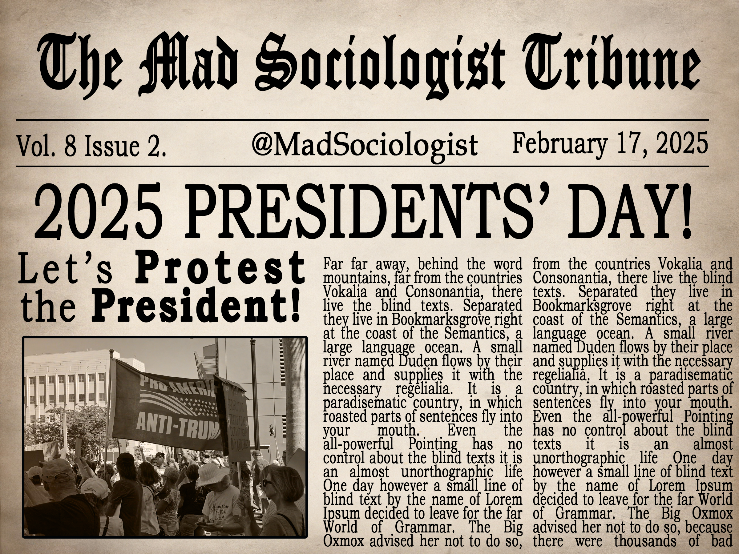 A Presidents’ Day Protest in the Heart of the President’s Base of Support