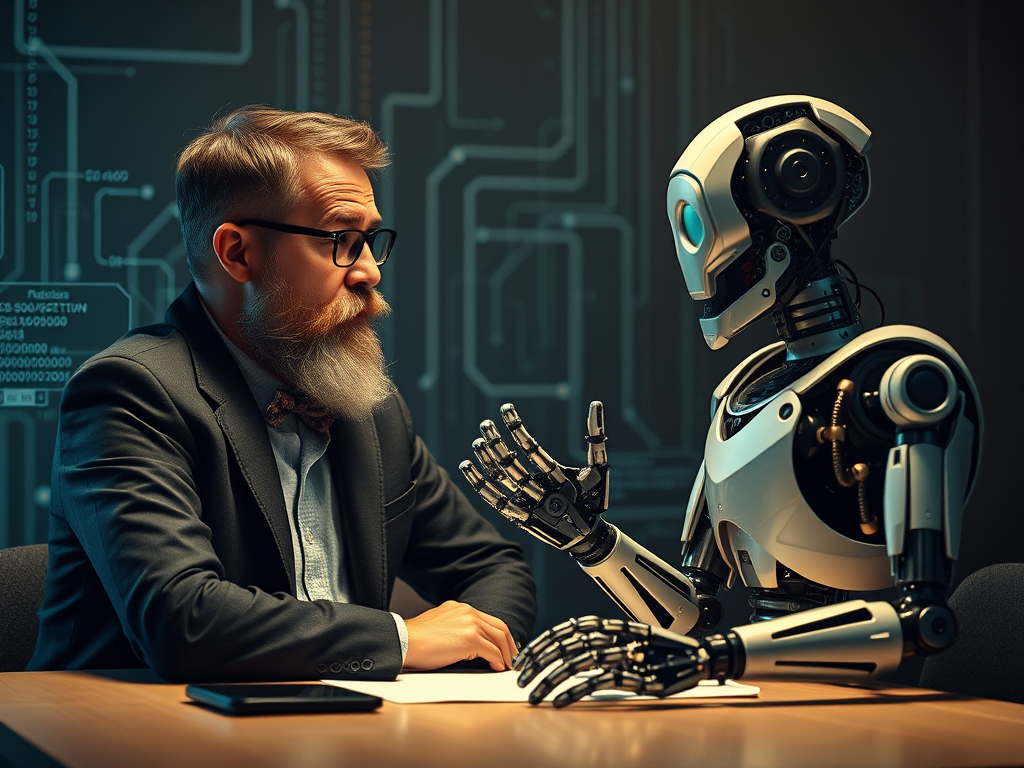 A “Conversation” with a Robot on the Absurdity of the Algorithm