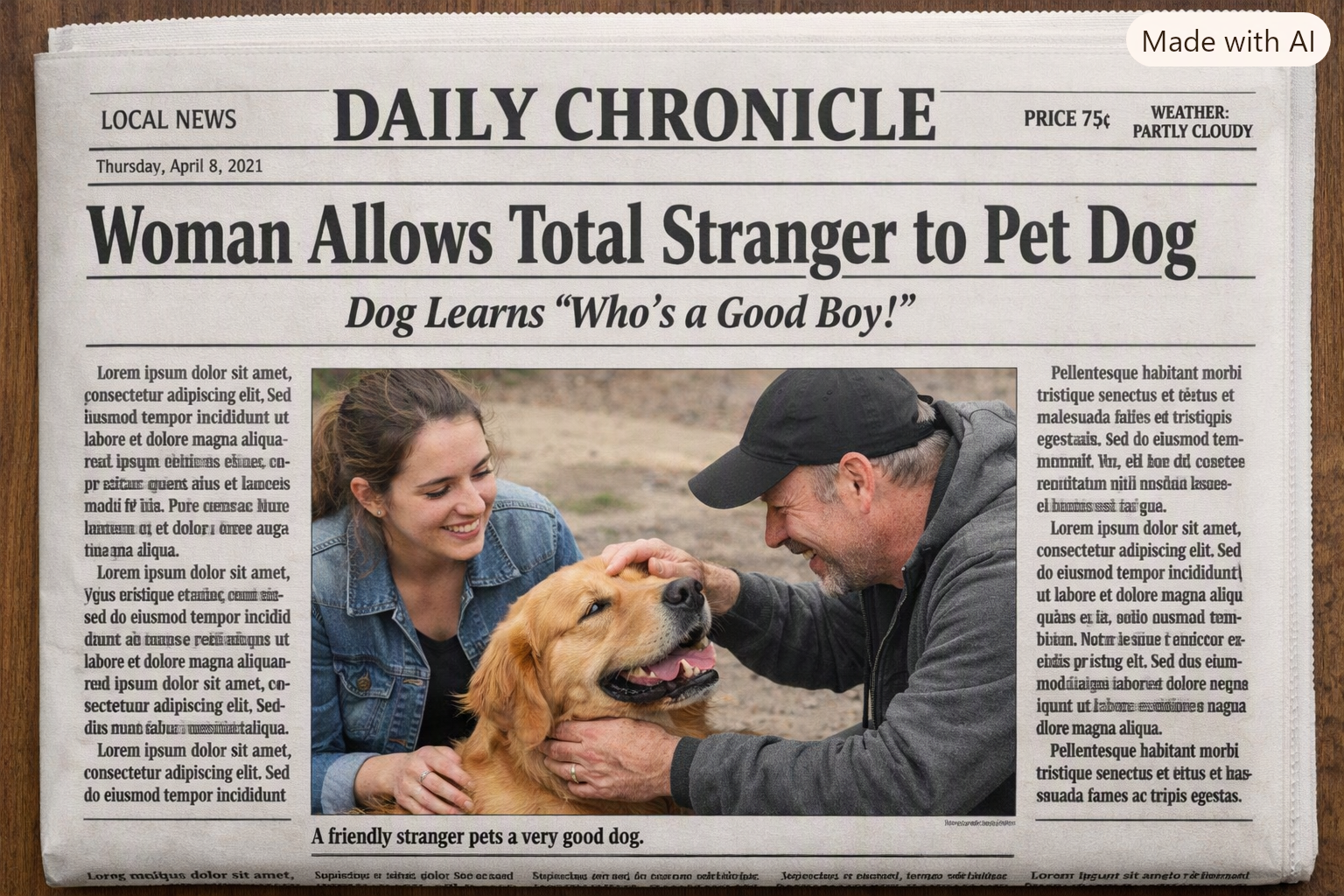 An Exercise to Mitigate the News Blues